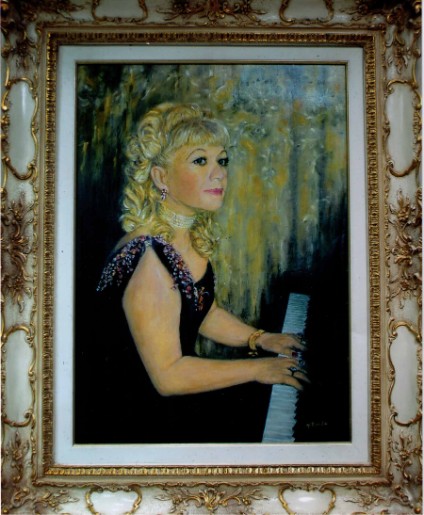 Portrait of Adilia ALIEVA made by Denise BIONDA, famouse french painter